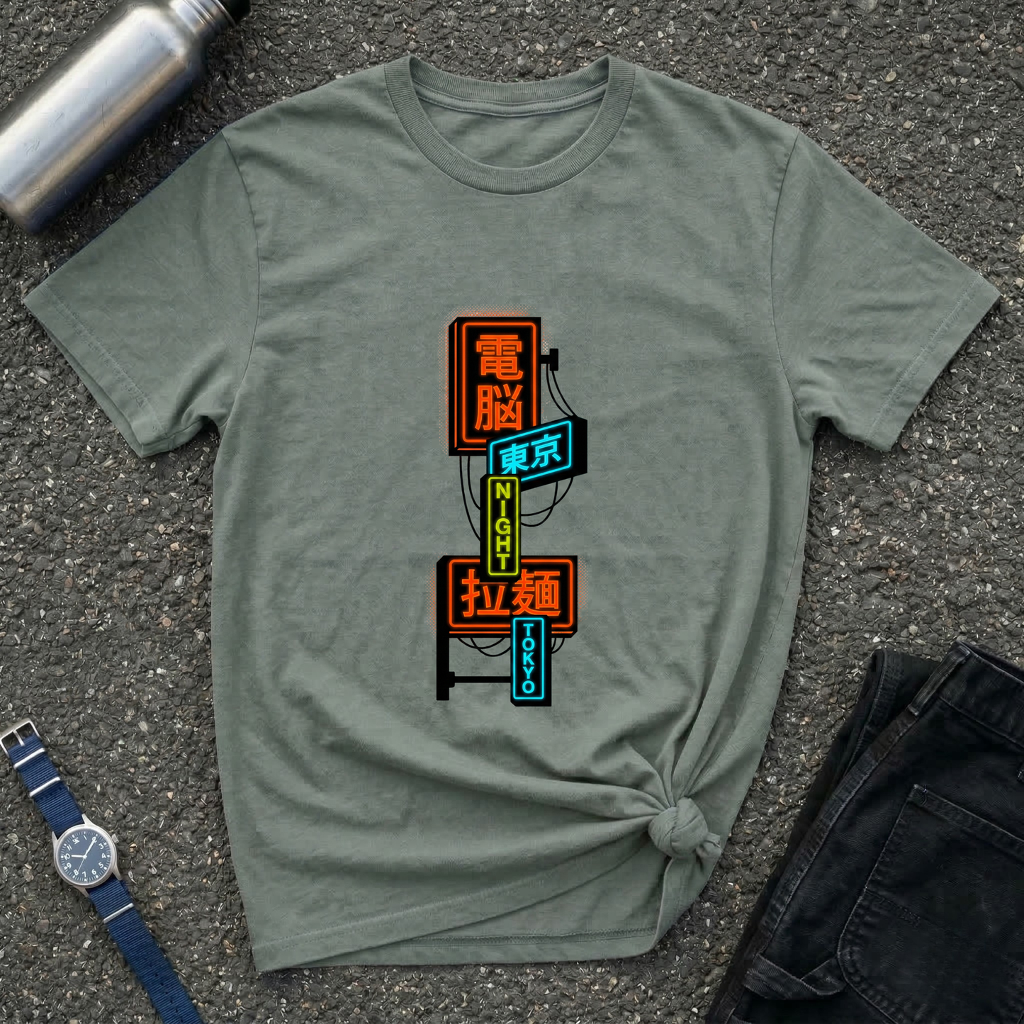 Neon Tokyo Signs T-Shirt