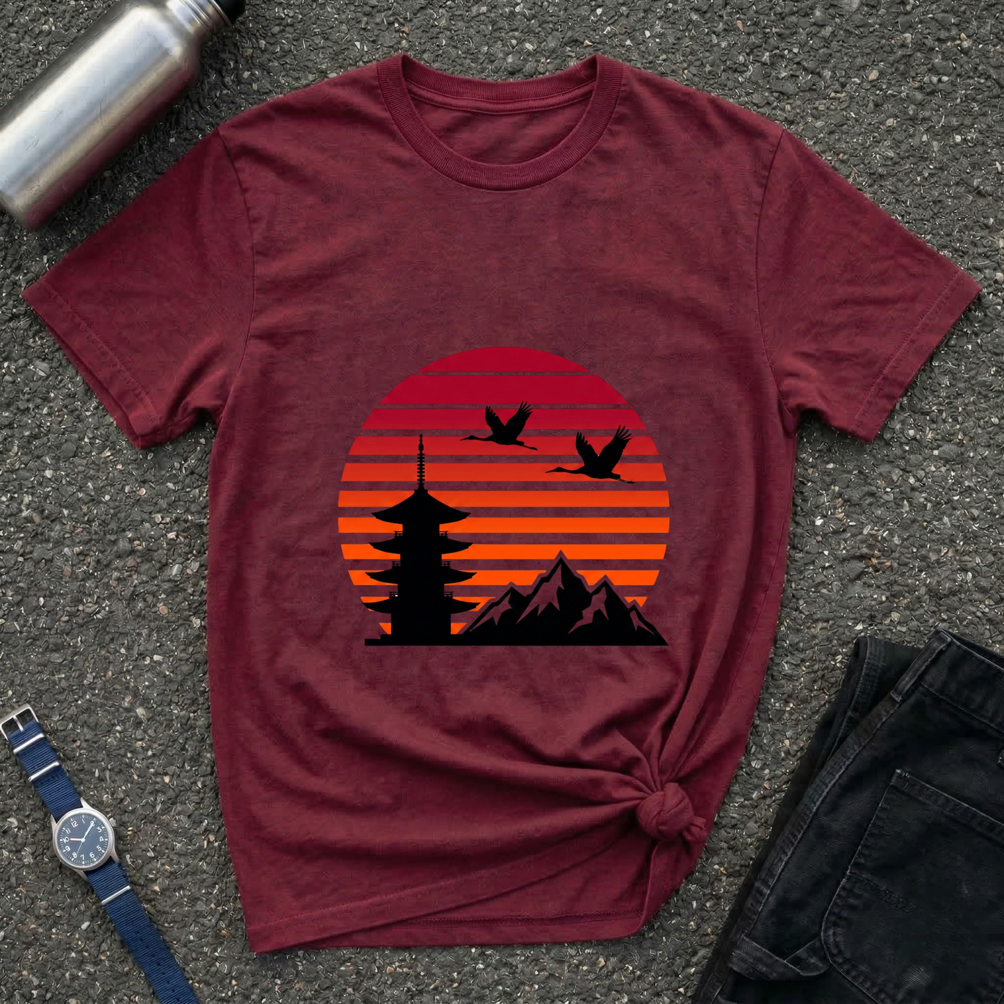 Sunset Pagoda Tee