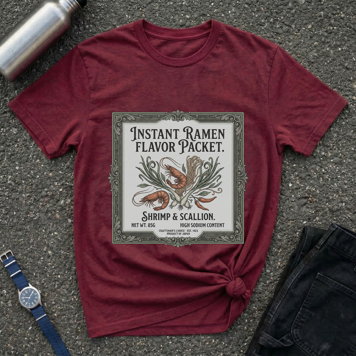 Instant Ramen Flavor Packet Shrimp & Scallion T-Shirt