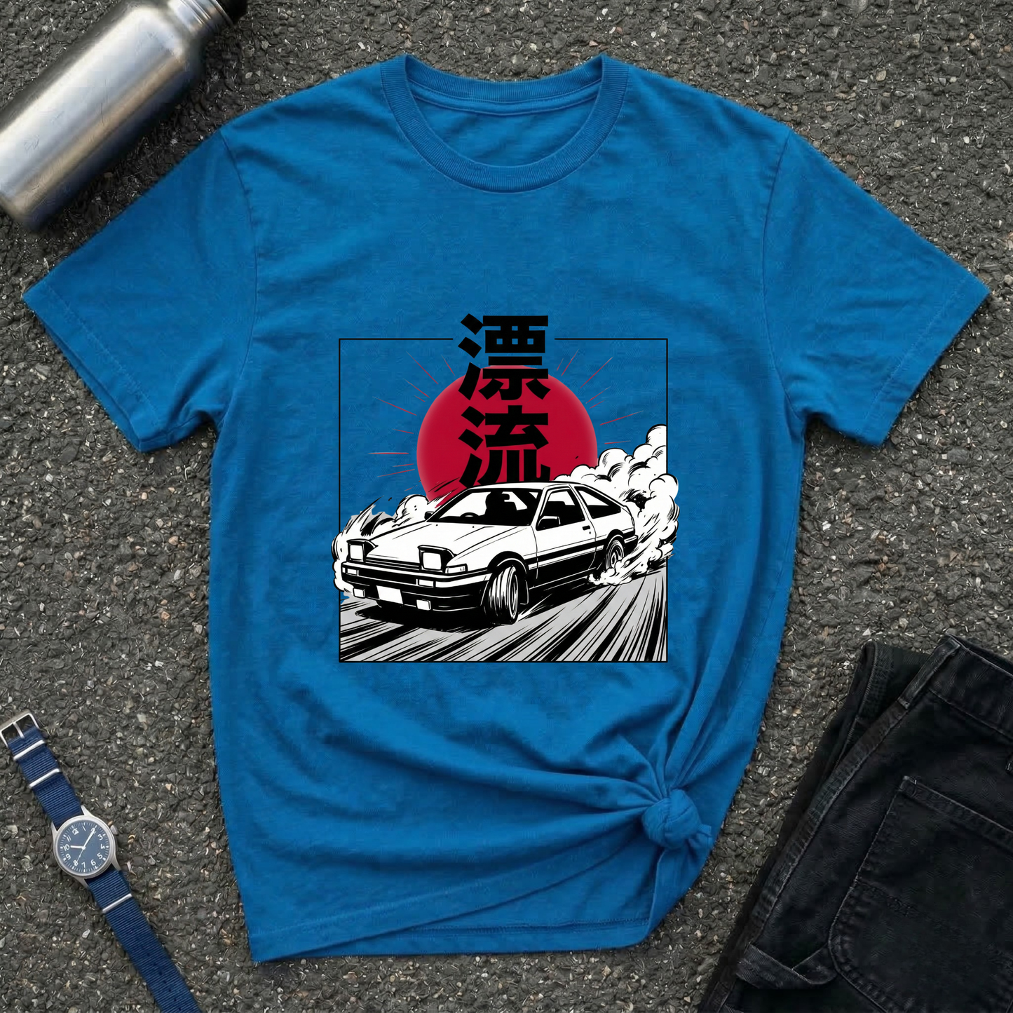 Japanese AE86 Drift Car Graphic T-Shirt