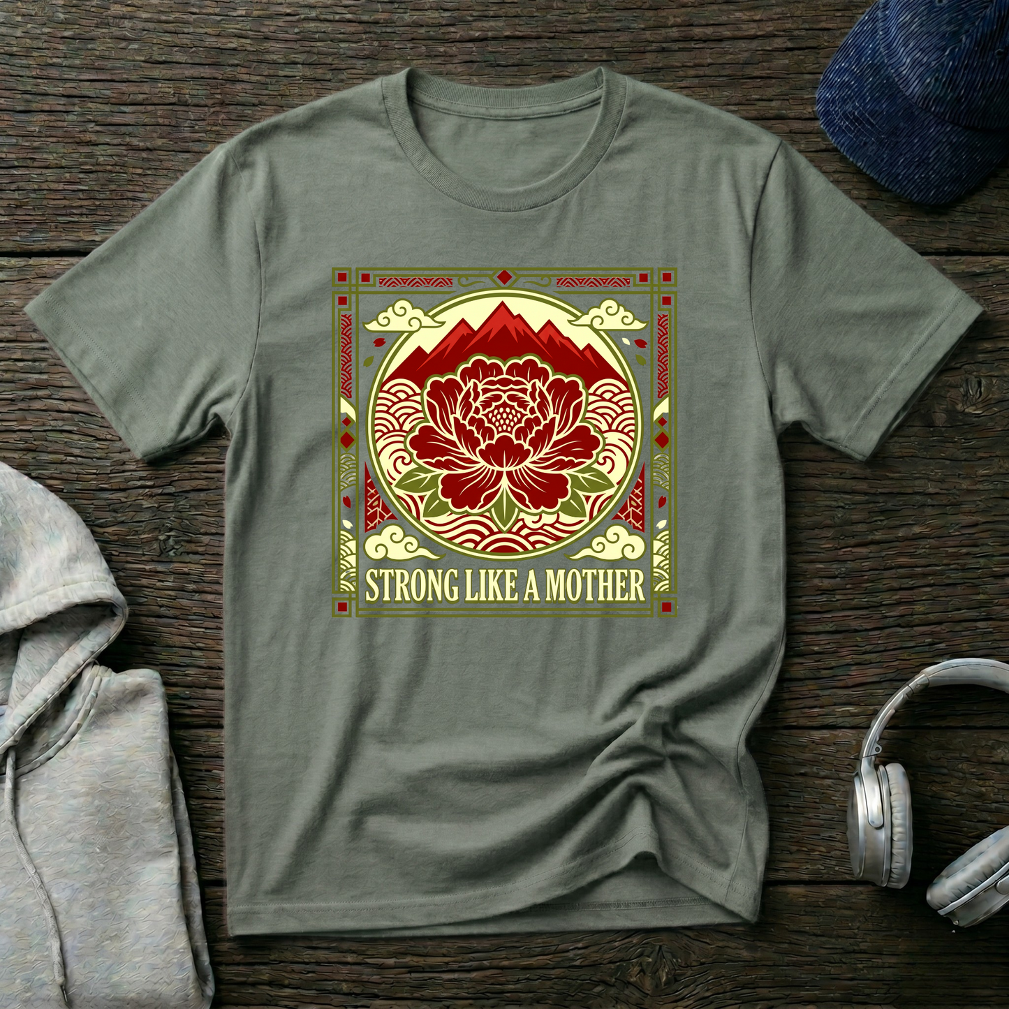 Strong Like a Mother' Floral Graphic Tee