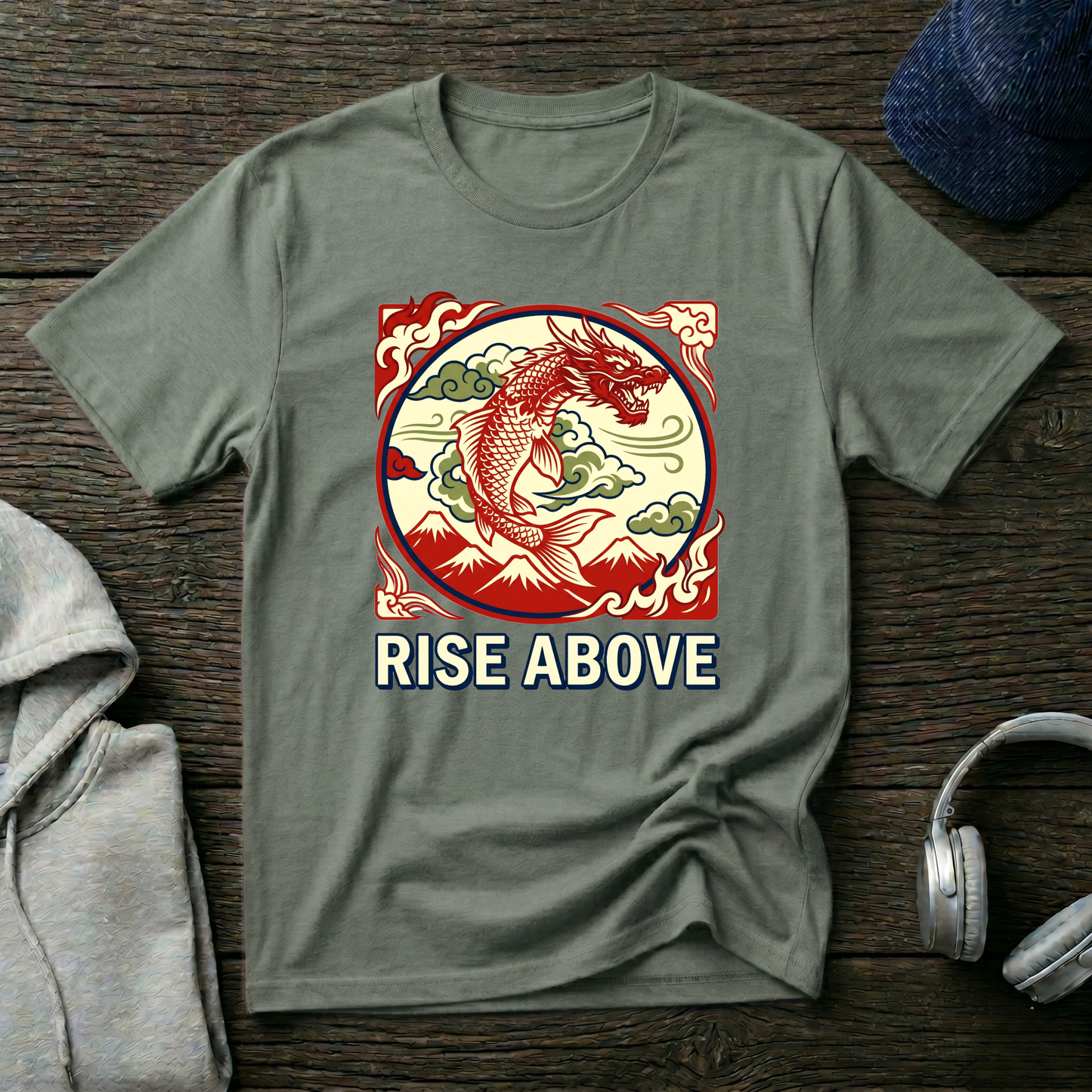 Rise Above Koi Fish T-Shirt