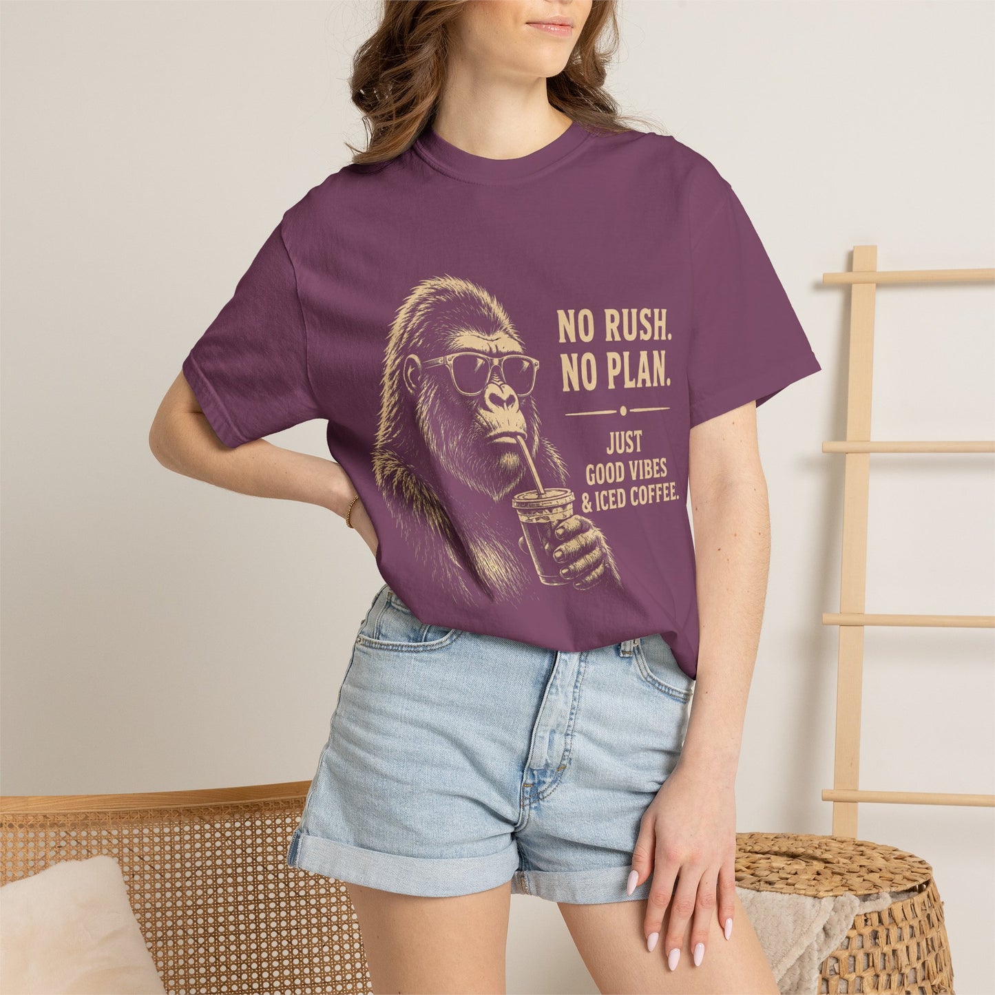 No Rush No Plan Coffee Humor T-Shirt