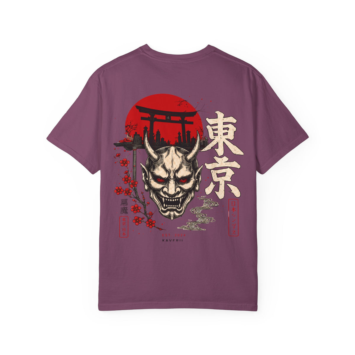 Tokyo Oni Shrine – Japanese Demon Mask T-Shirt