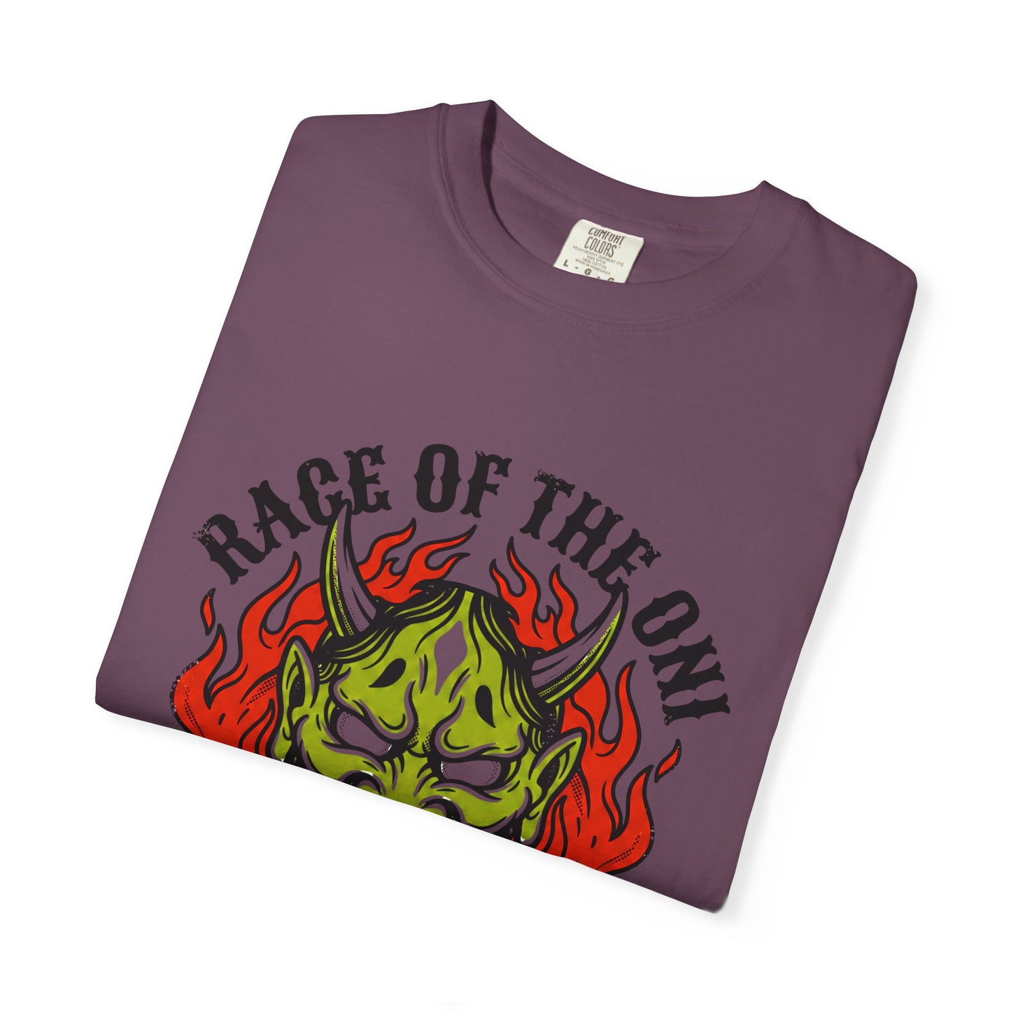 Flaming Green Oni Graphic Tee