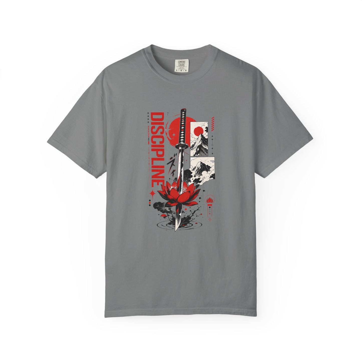 Discipline First Samurai Katana Japanese Graphic Tee