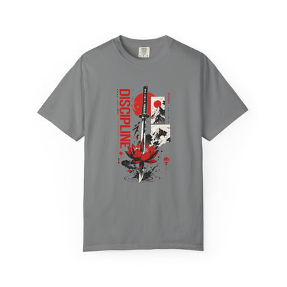 Discipline First Samurai Katana Japanese Graphic Tee
