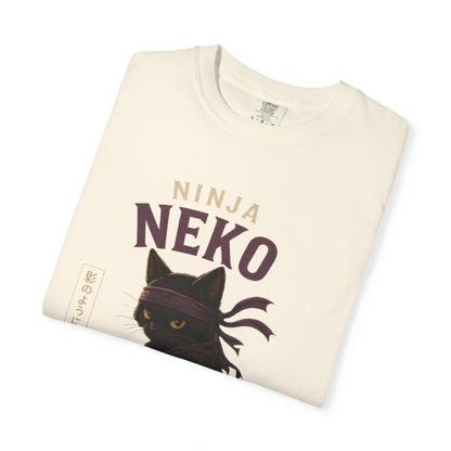 Ninja Neko Cat Japanese Streetwear T-Shirt