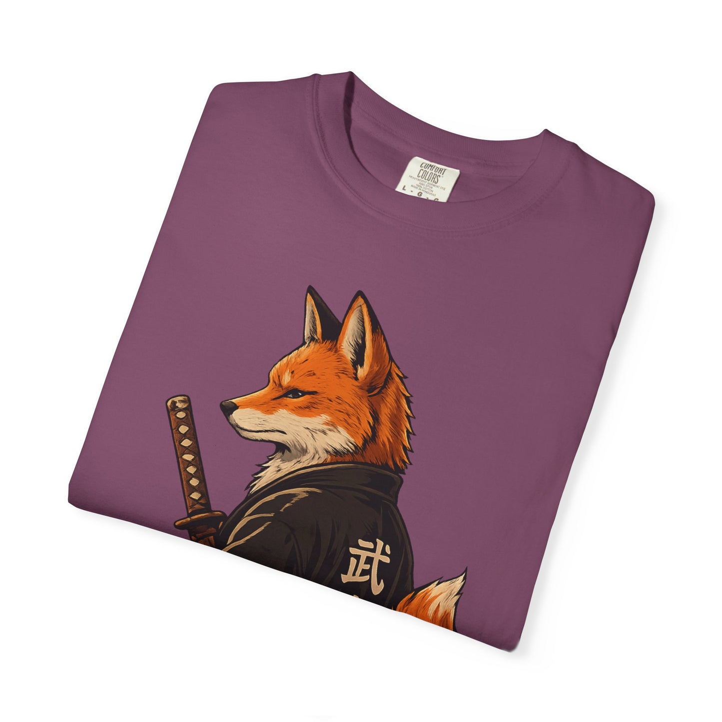 Samurai Fox Japanese Warrior Graphic T-Shirt