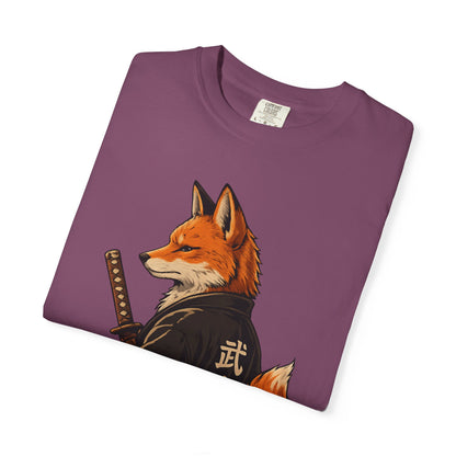 Samurai Fox Japanese Warrior Graphic T-Shirt