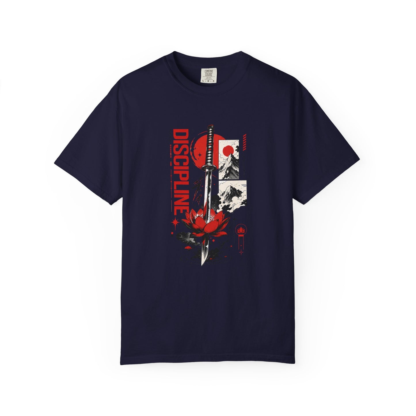 Discipline First Samurai Katana Japanese Graphic Tee