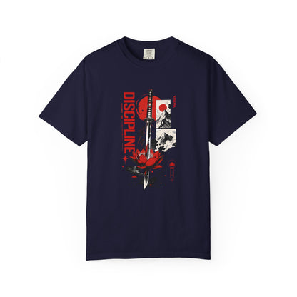 Discipline First Samurai Katana Japanese Graphic Tee