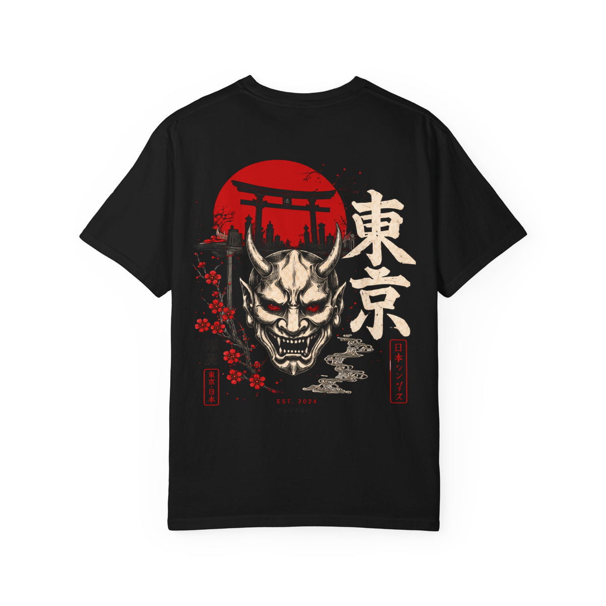 Tokyo Oni Shrine – Japanese Demon Mask T-Shirt