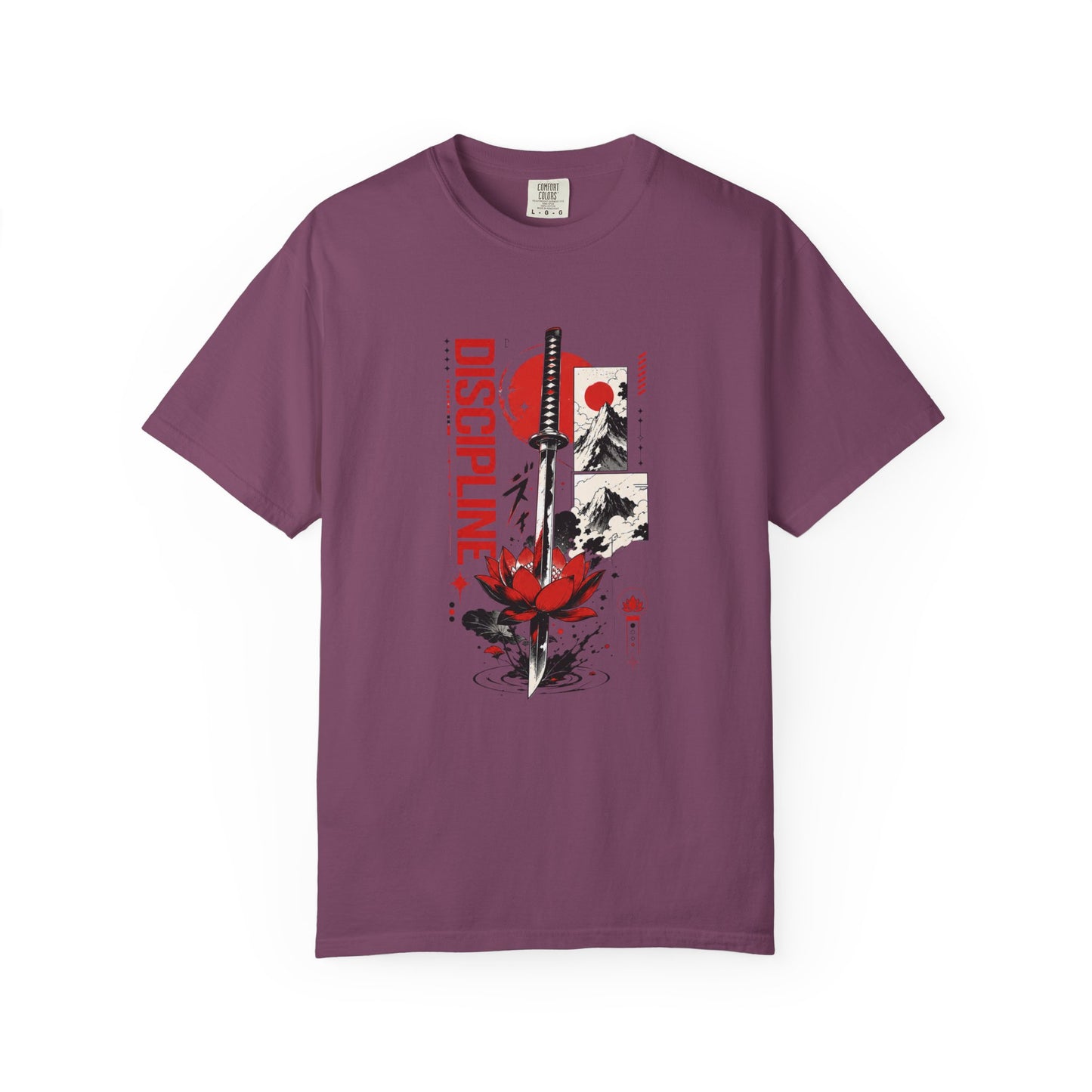 Discipline First Samurai Katana Japanese Graphic Tee