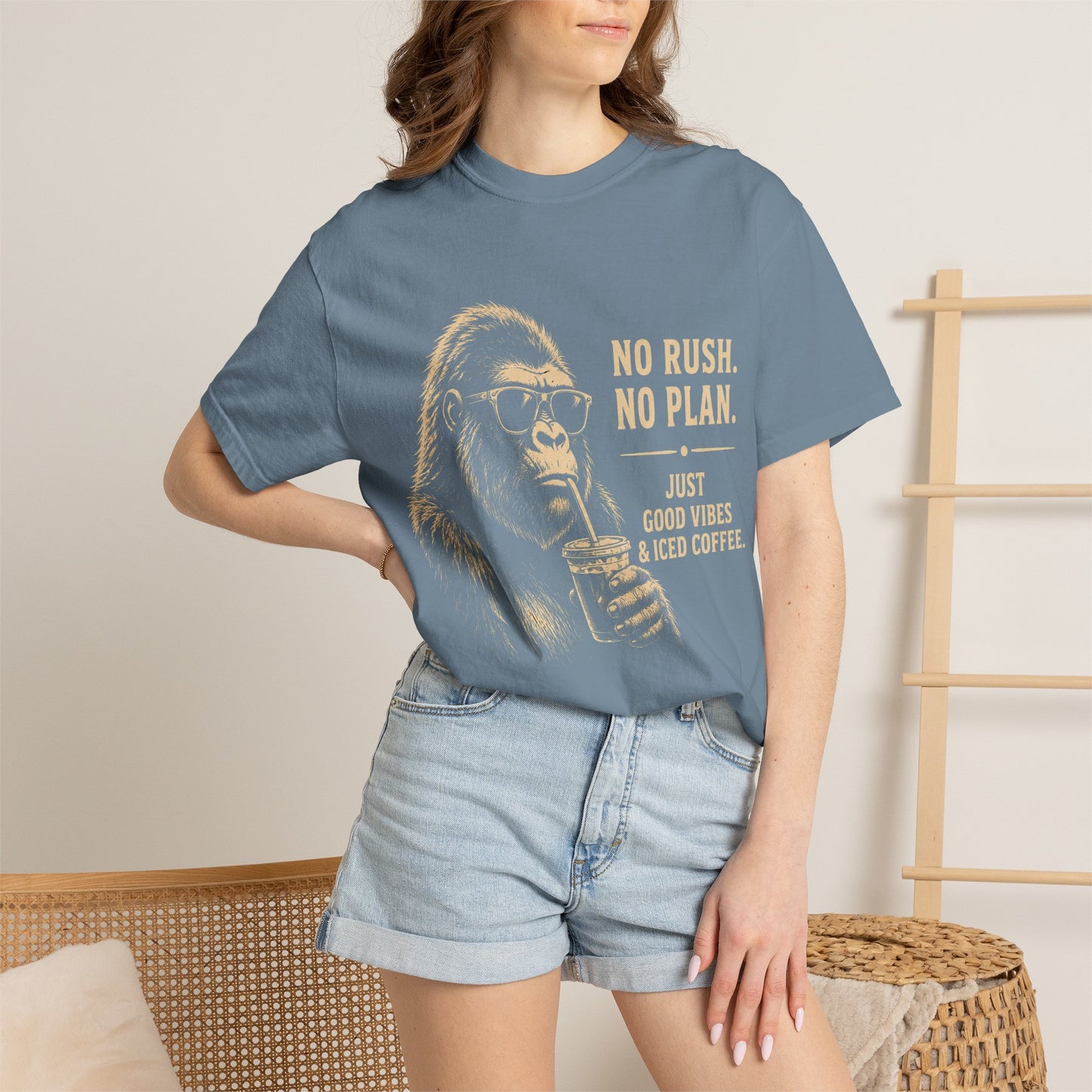 No Rush No Plan Coffee Humor T-Shirt