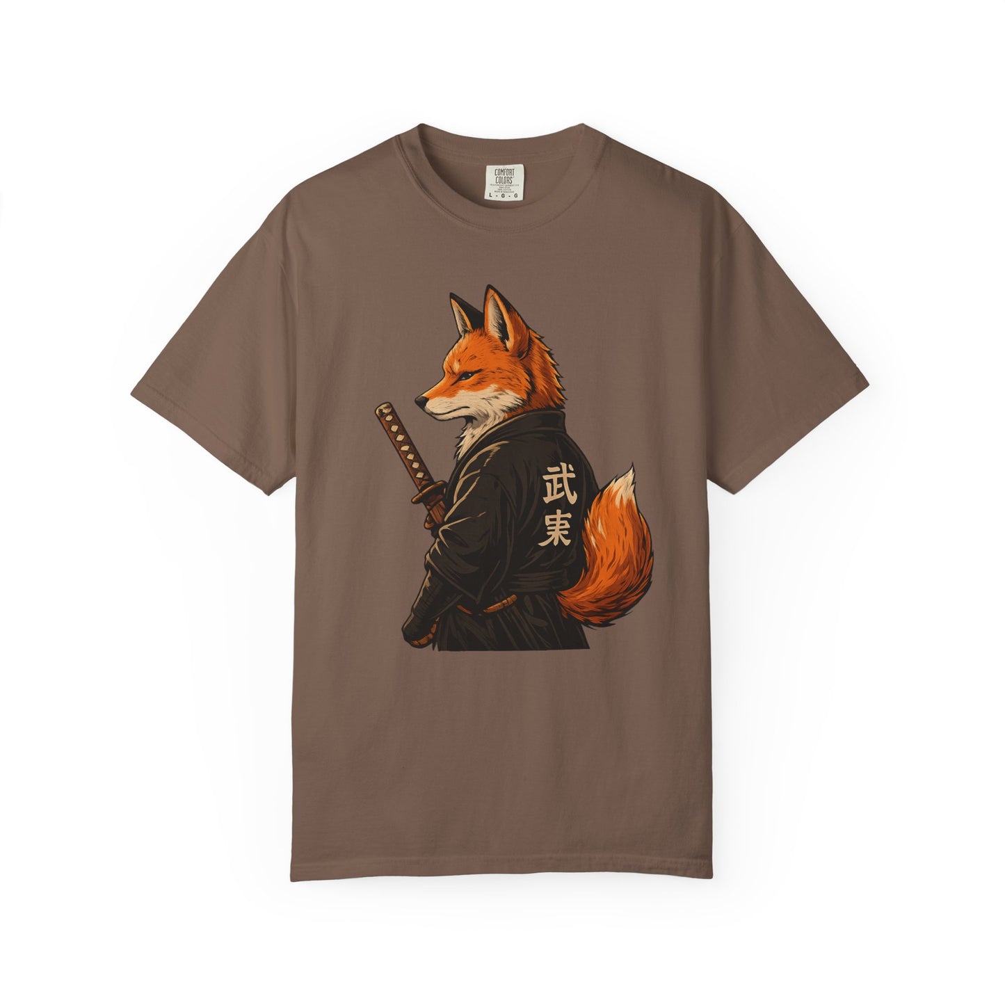Samurai Fox Japanese Warrior Graphic T-Shirt