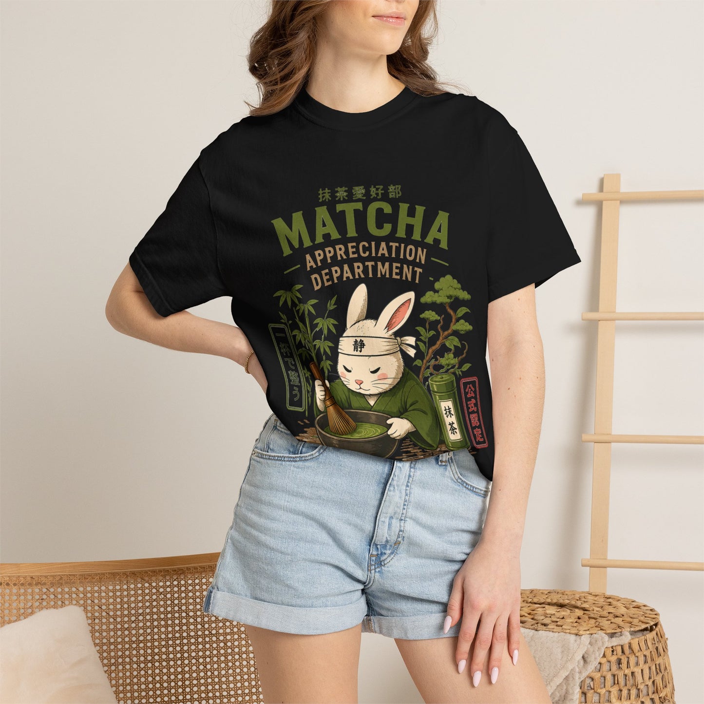 Matcha Appreciation Department Rabbit Graphic Tee