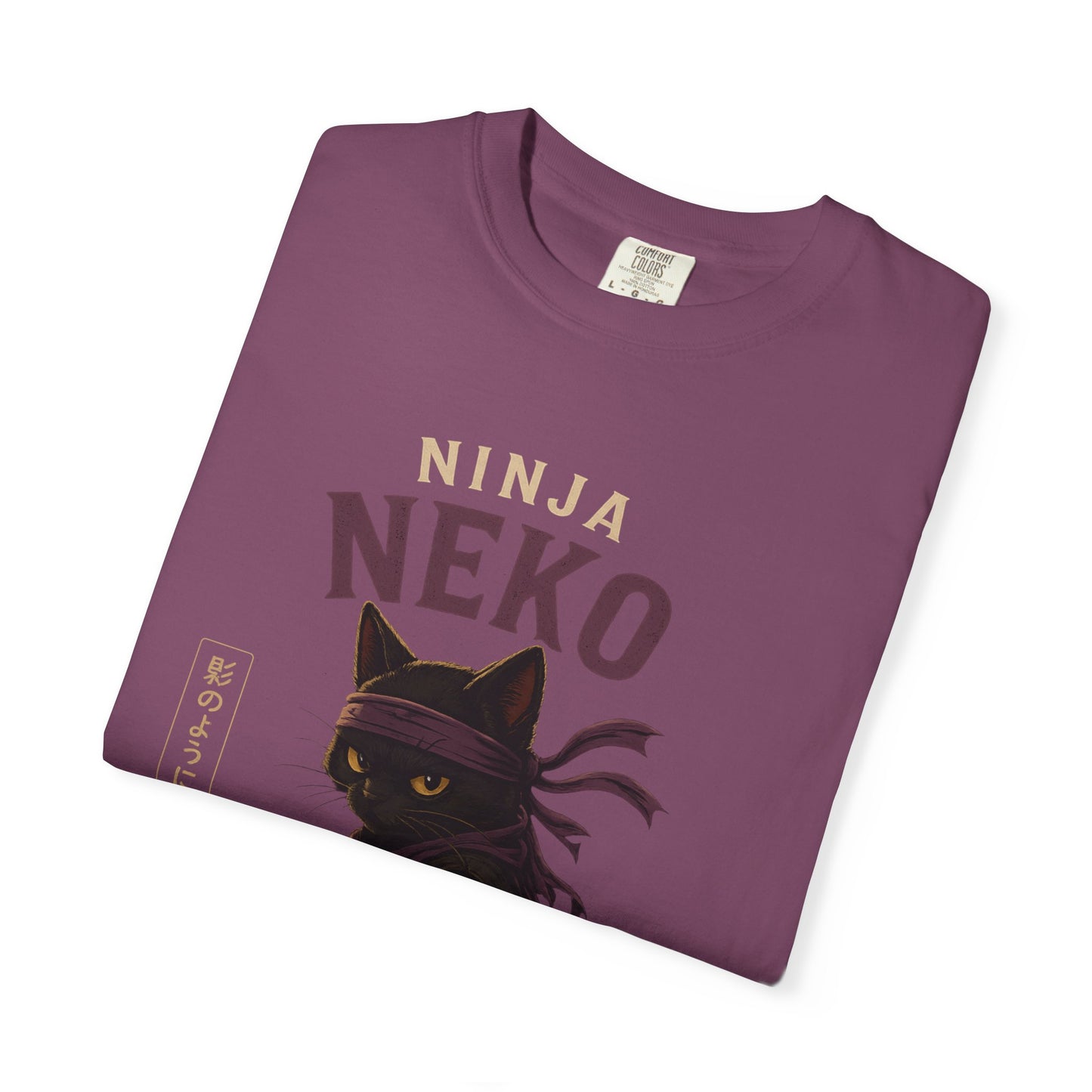Ninja Neko Cat Japanese Streetwear T-Shirt