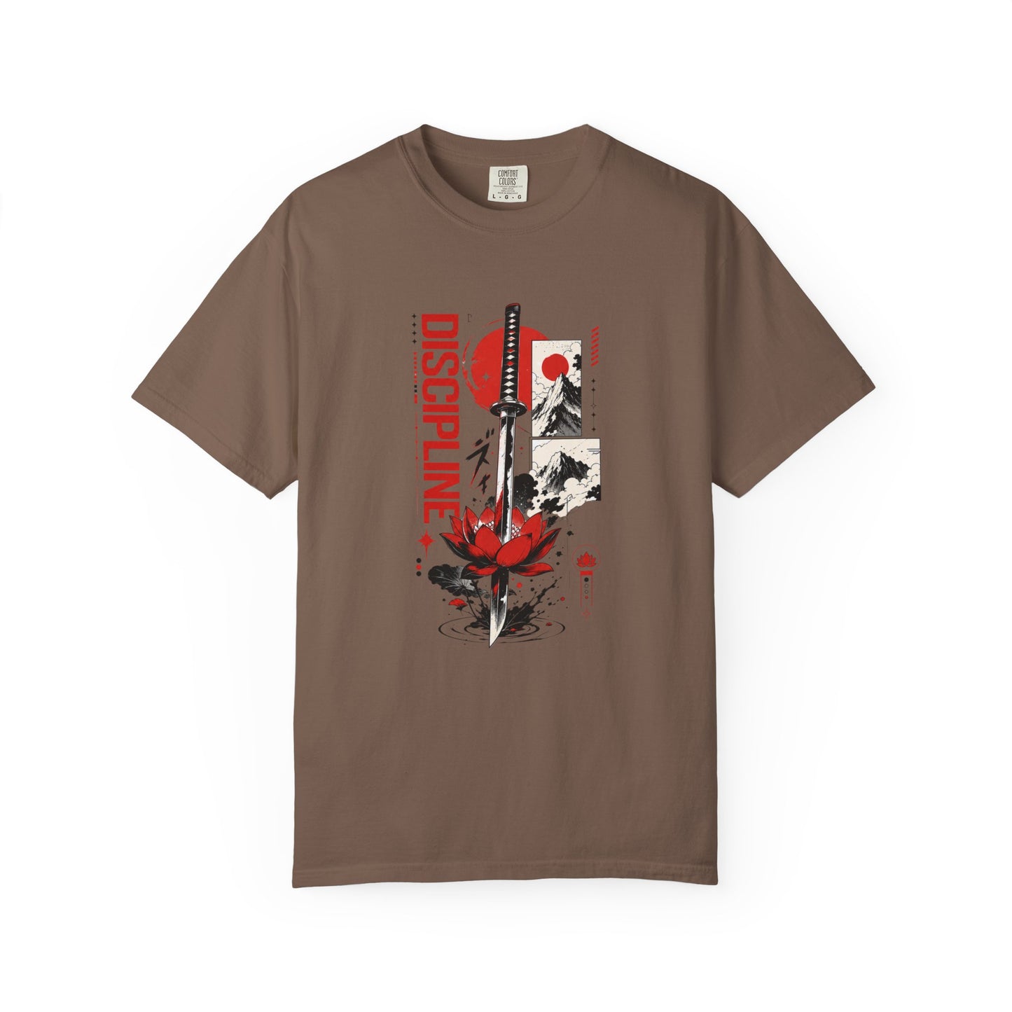 Discipline First Samurai Katana Japanese Graphic Tee