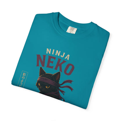 Ninja Neko Cat Japanese Streetwear T-Shirt