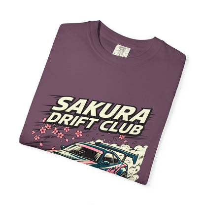 Sakura Drift Club T-Shirt — Japanese Racing Car Graphic Tee