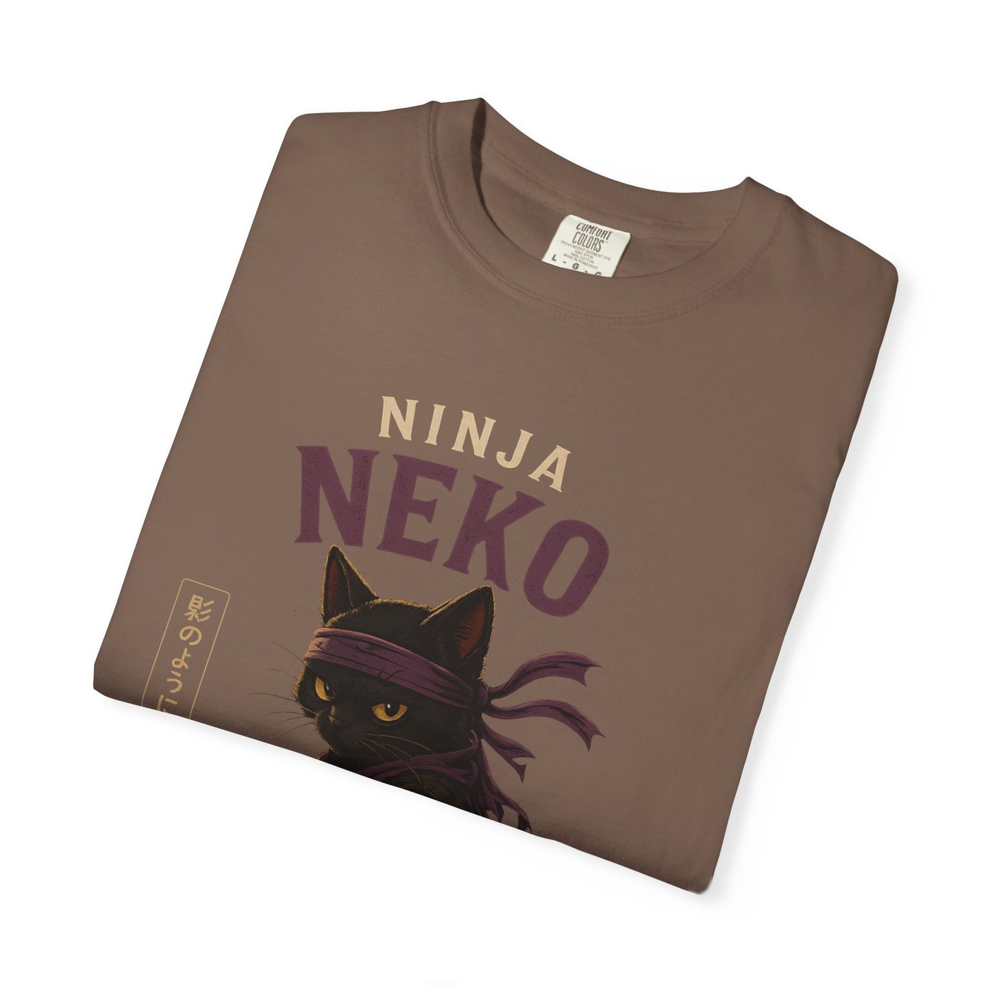 Ninja Neko Cat Japanese Streetwear T-Shirt