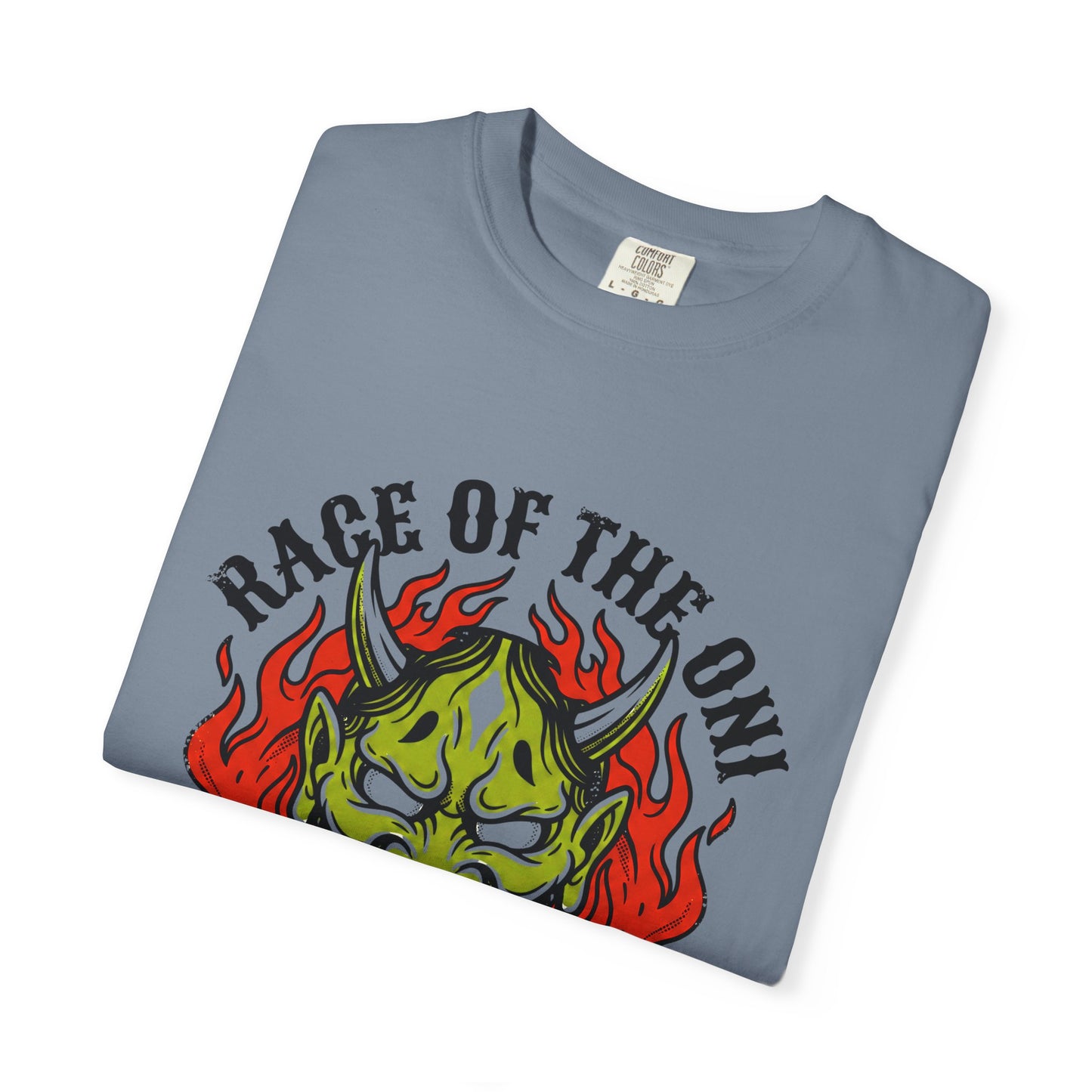 Flaming Green Oni Graphic Tee