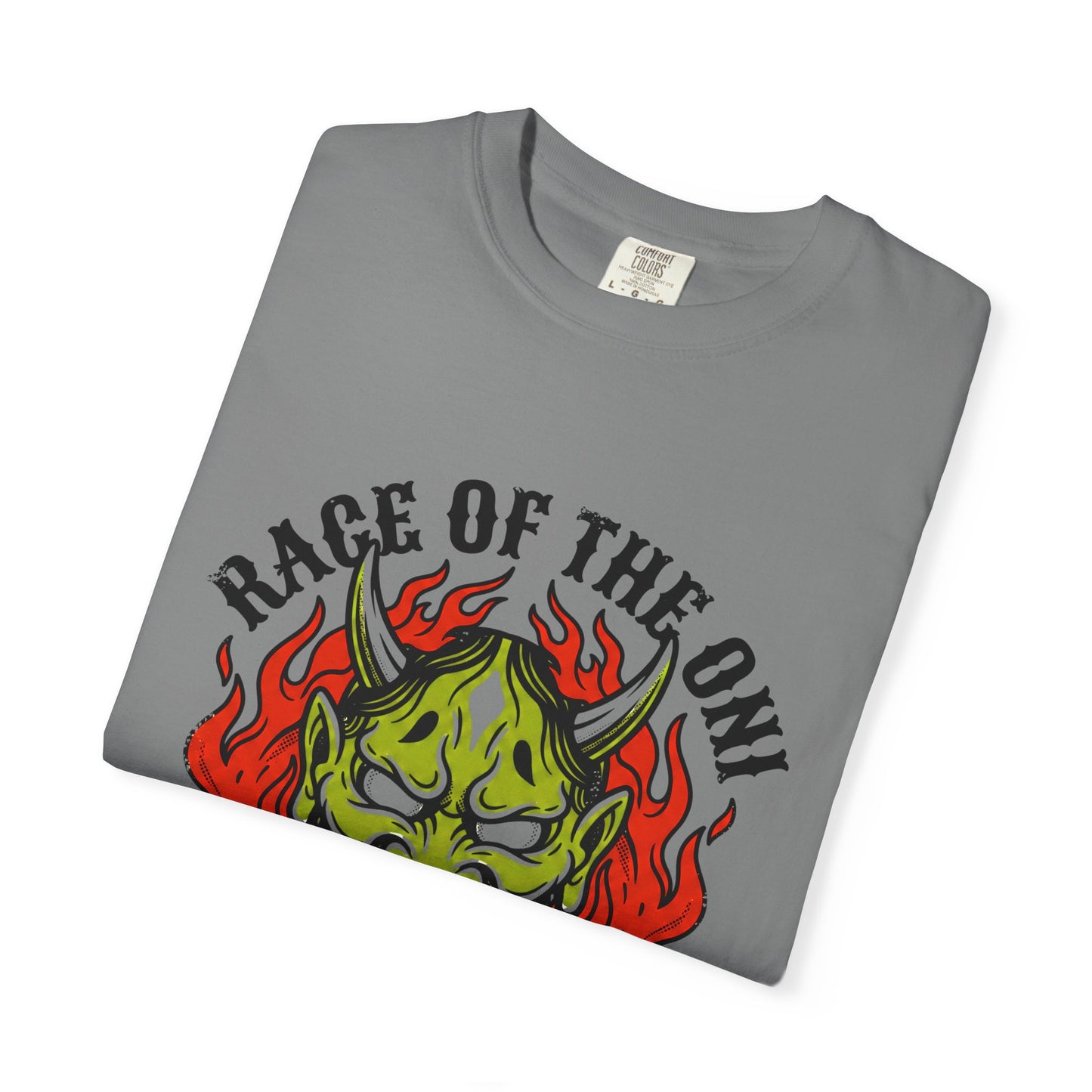 Flaming Green Oni Graphic Tee