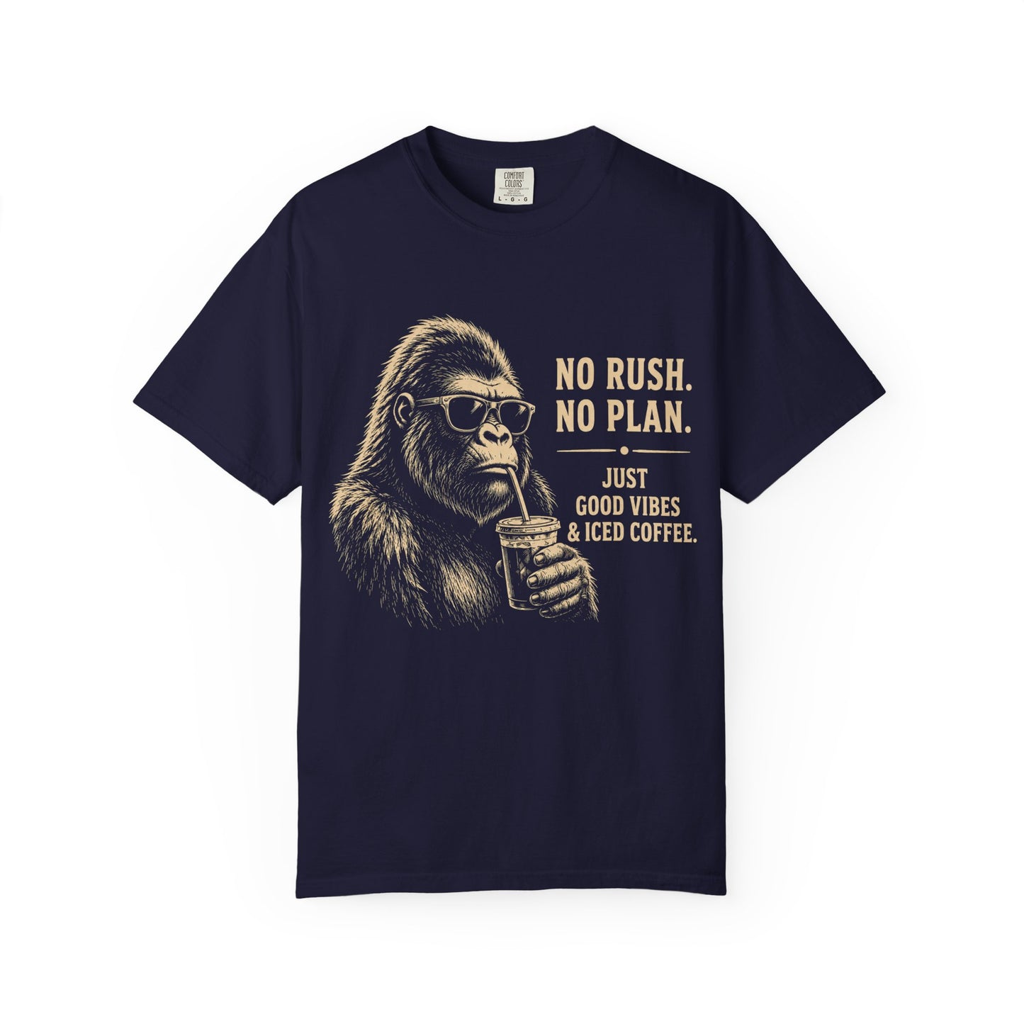 No Rush No Plan Coffee Humor T-Shirt