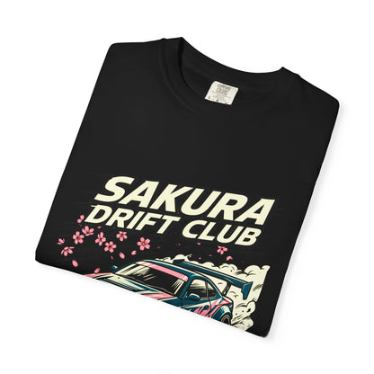 Sakura Drift Club T-Shirt — Japanese Racing Car Graphic Tee