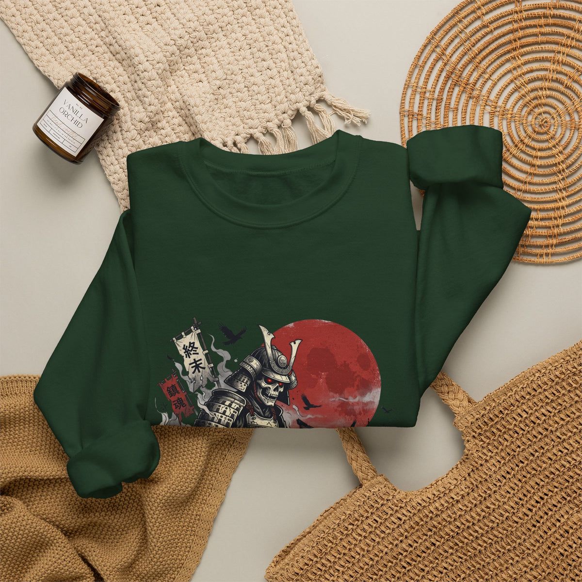 Crimson Moon Ronin Warrior Graphic Tee