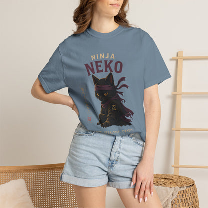 Ninja Neko Cat Japanese Streetwear T-Shirt