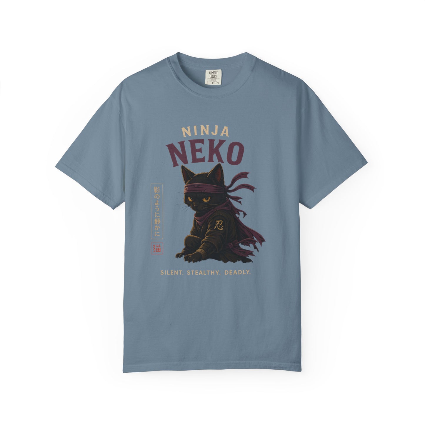 Ninja Neko Cat Japanese Streetwear T-Shirt
