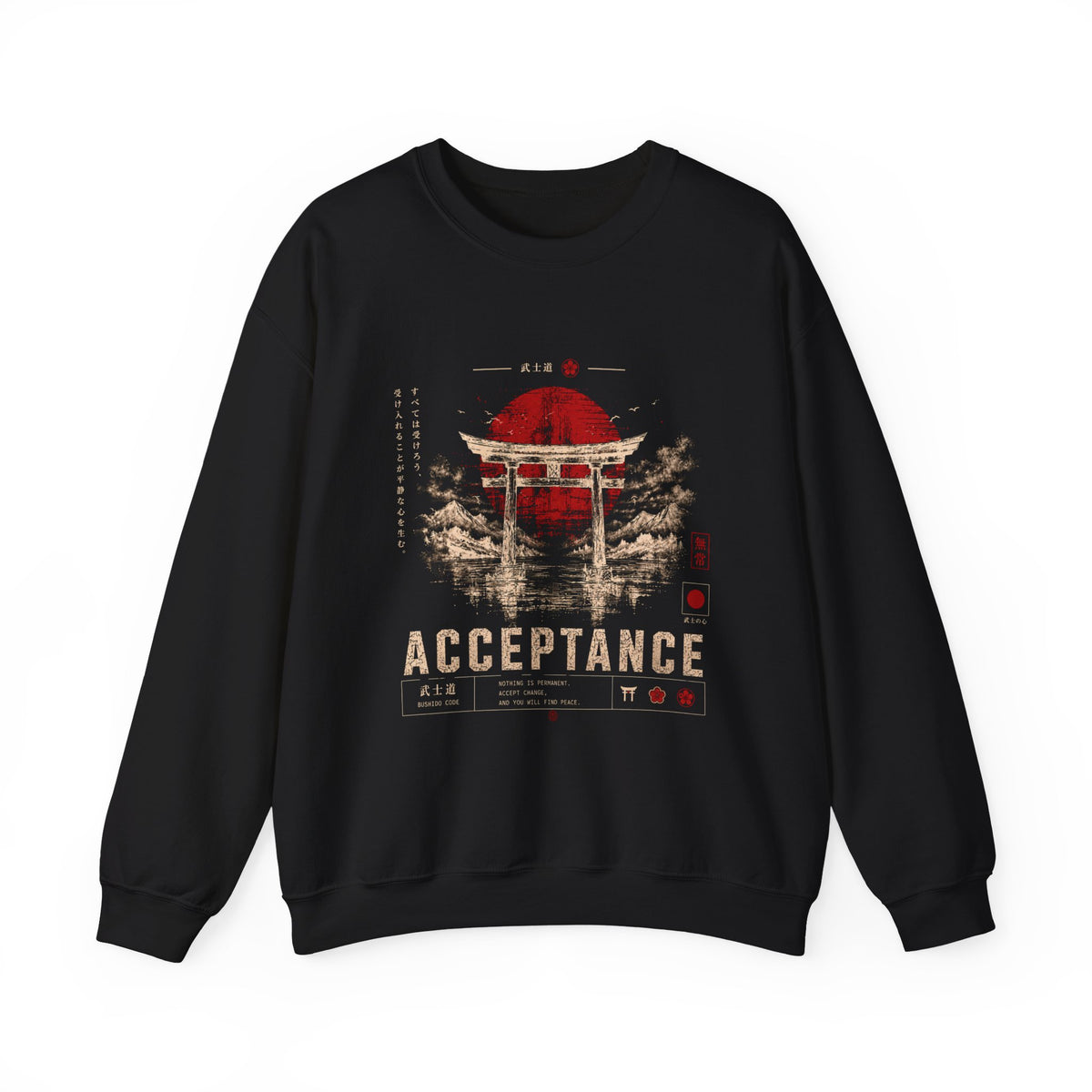 Acceptance Torii Gate Japanese Streetwear Sweatshirt Design