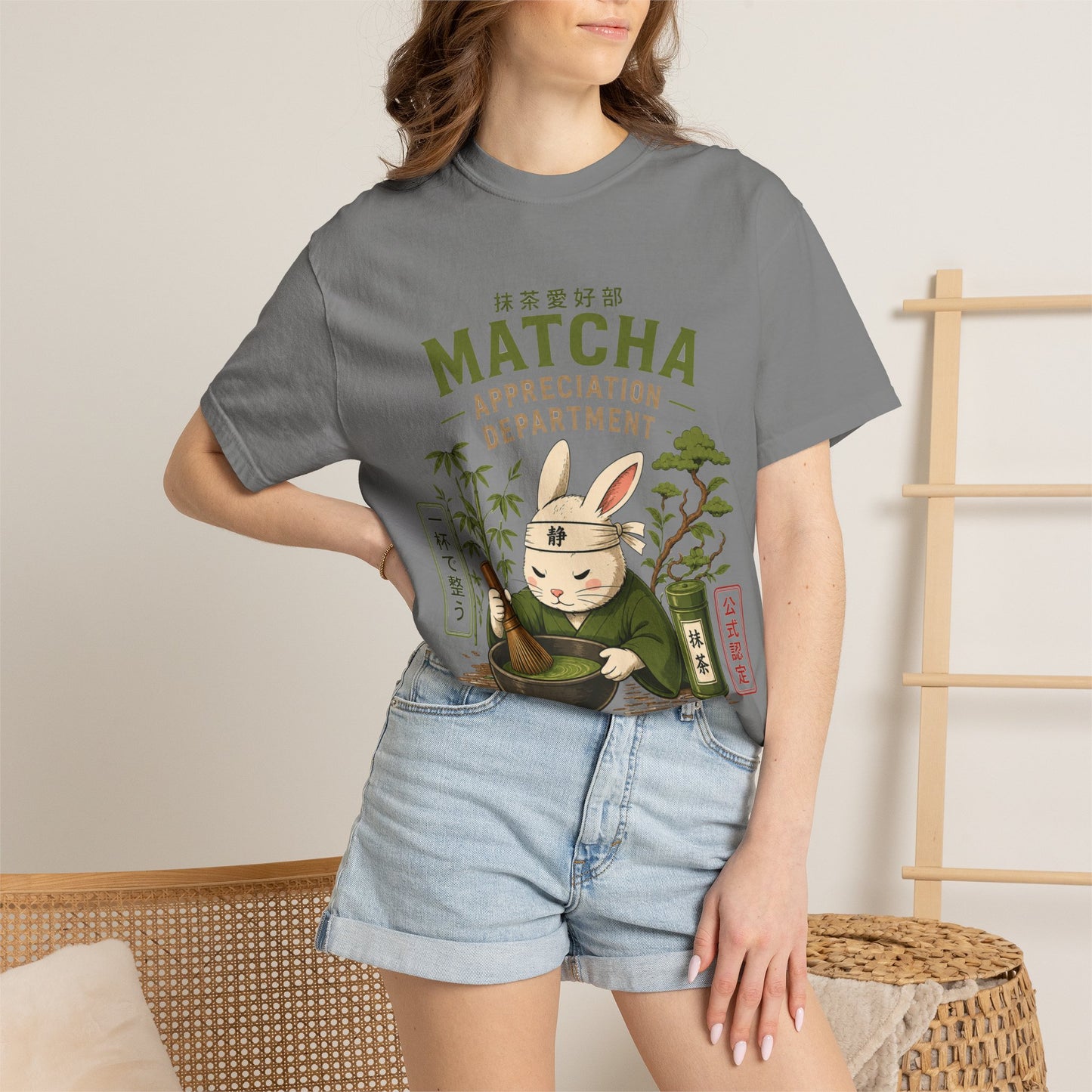 Matcha Appreciation Department Rabbit Graphic Tee