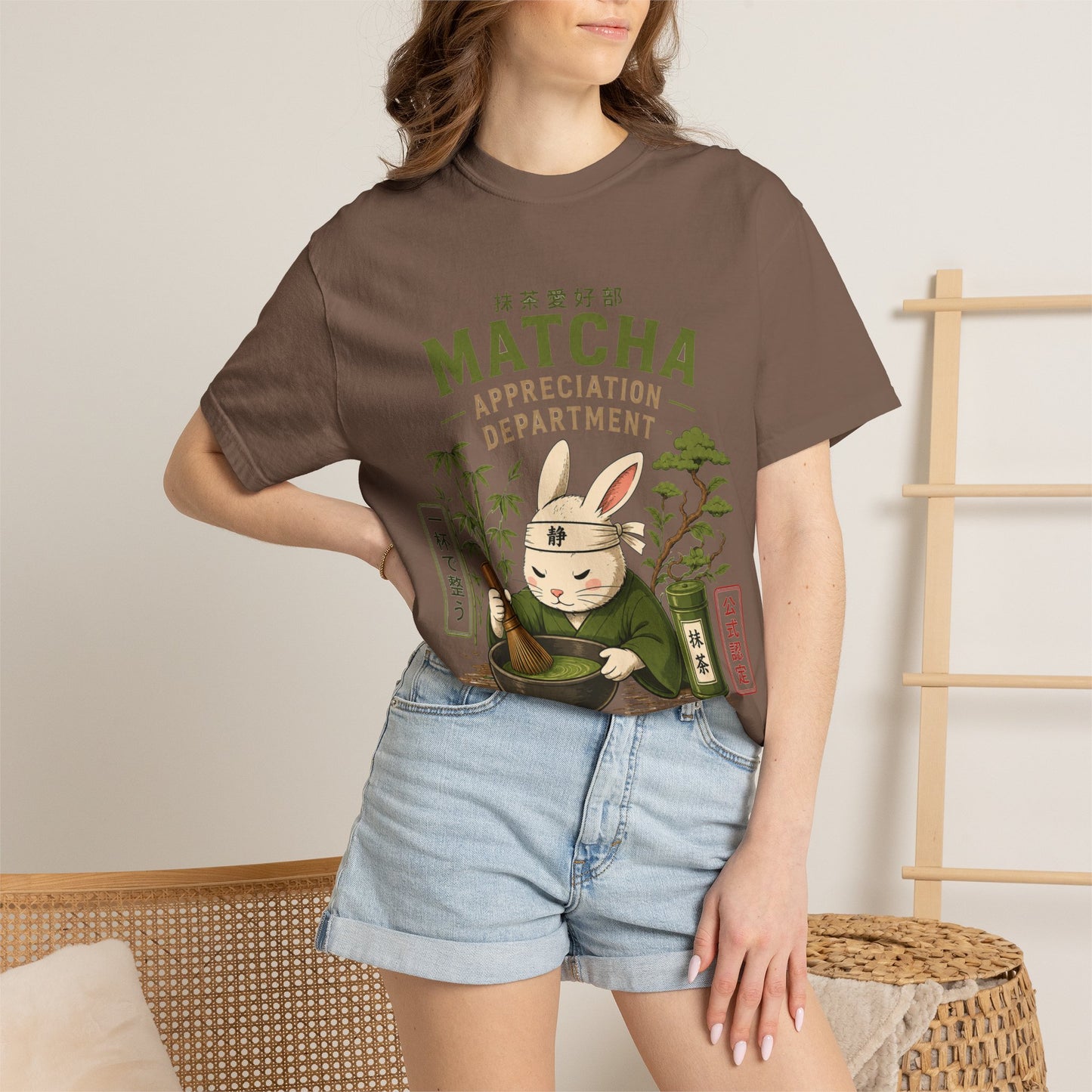 Matcha Appreciation Department Rabbit Graphic Tee