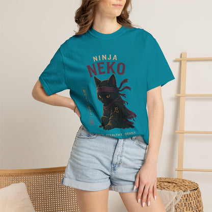 Ninja Neko Cat Japanese Streetwear T-Shirt