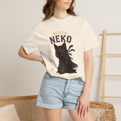 Ninja Neko Cat Japanese Streetwear T-Shirt