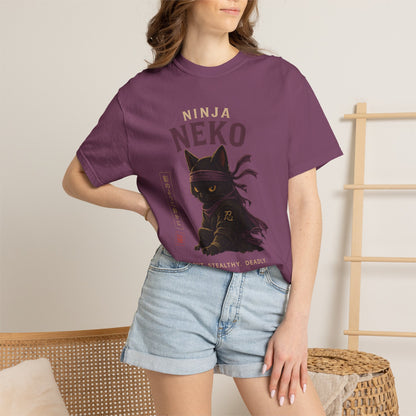 Ninja Neko Cat Japanese Streetwear T-Shirt