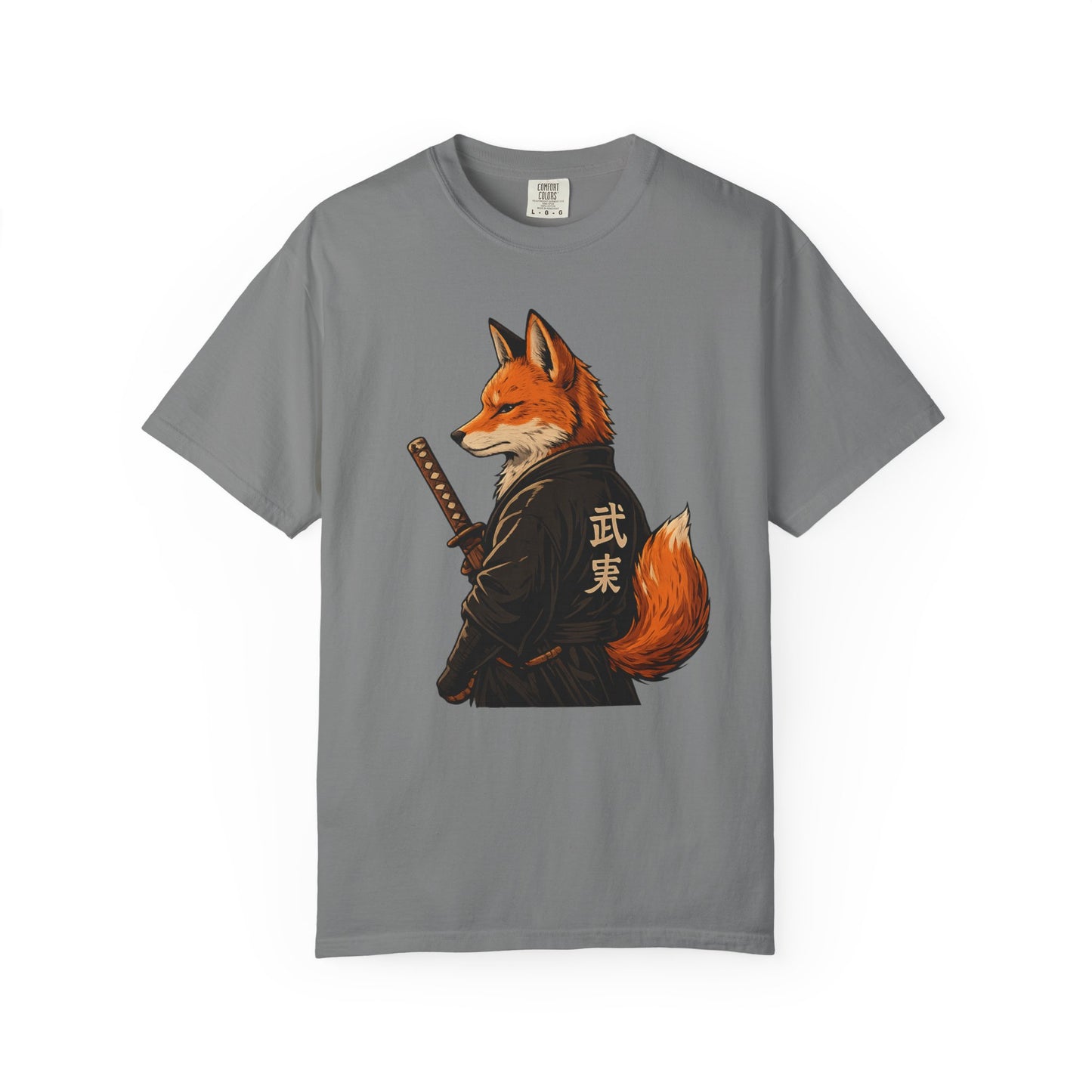Samurai Fox Japanese Warrior Graphic T-Shirt