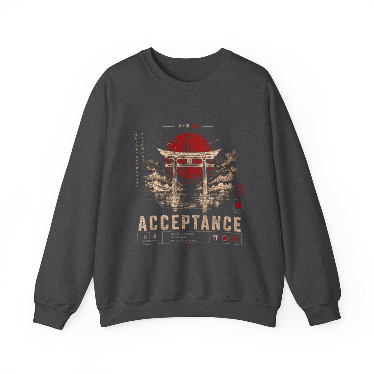 Acceptance Torii Gate Japanese Streetwear Sweatshirt Design
