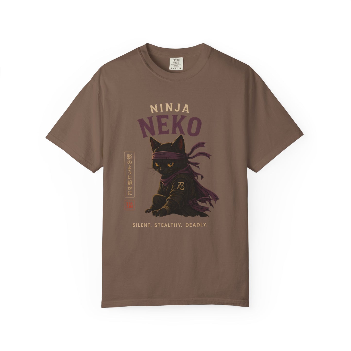 Ninja Neko Cat Japanese Streetwear T-Shirt