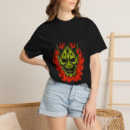 Flaming Green Oni Graphic Tee