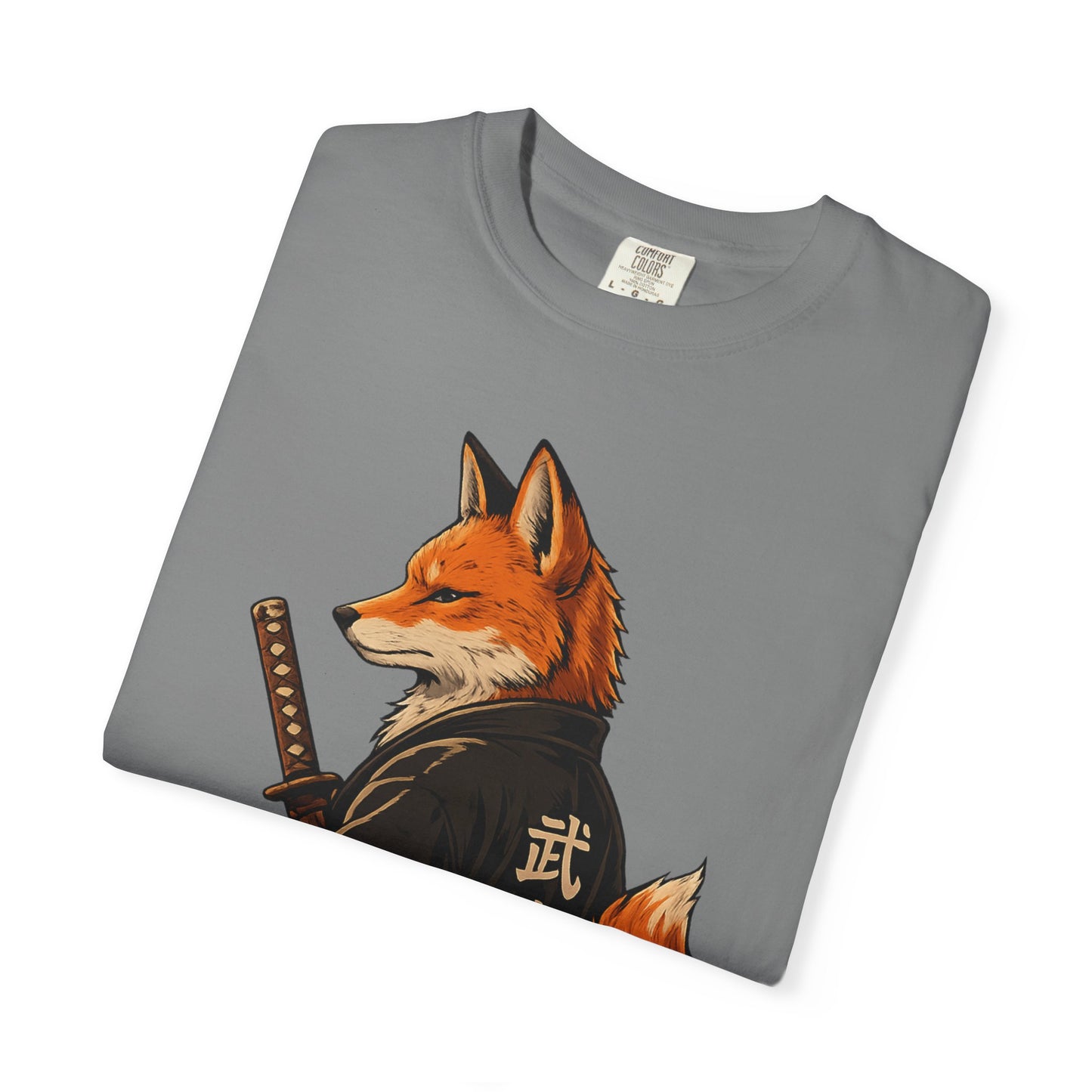 Samurai Fox Japanese Warrior Graphic T-Shirt