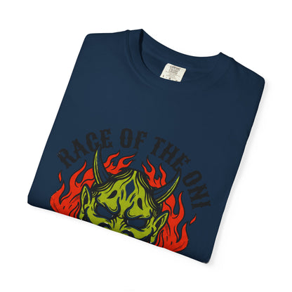 Flaming Green Oni Graphic Tee