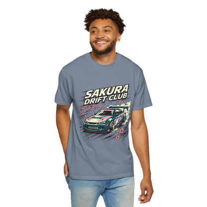 Sakura Drift Club T-Shirt — Japanese Racing Car Graphic Tee