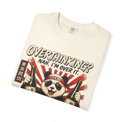 Overthinking Panda Japanese Graphic T-Shirt