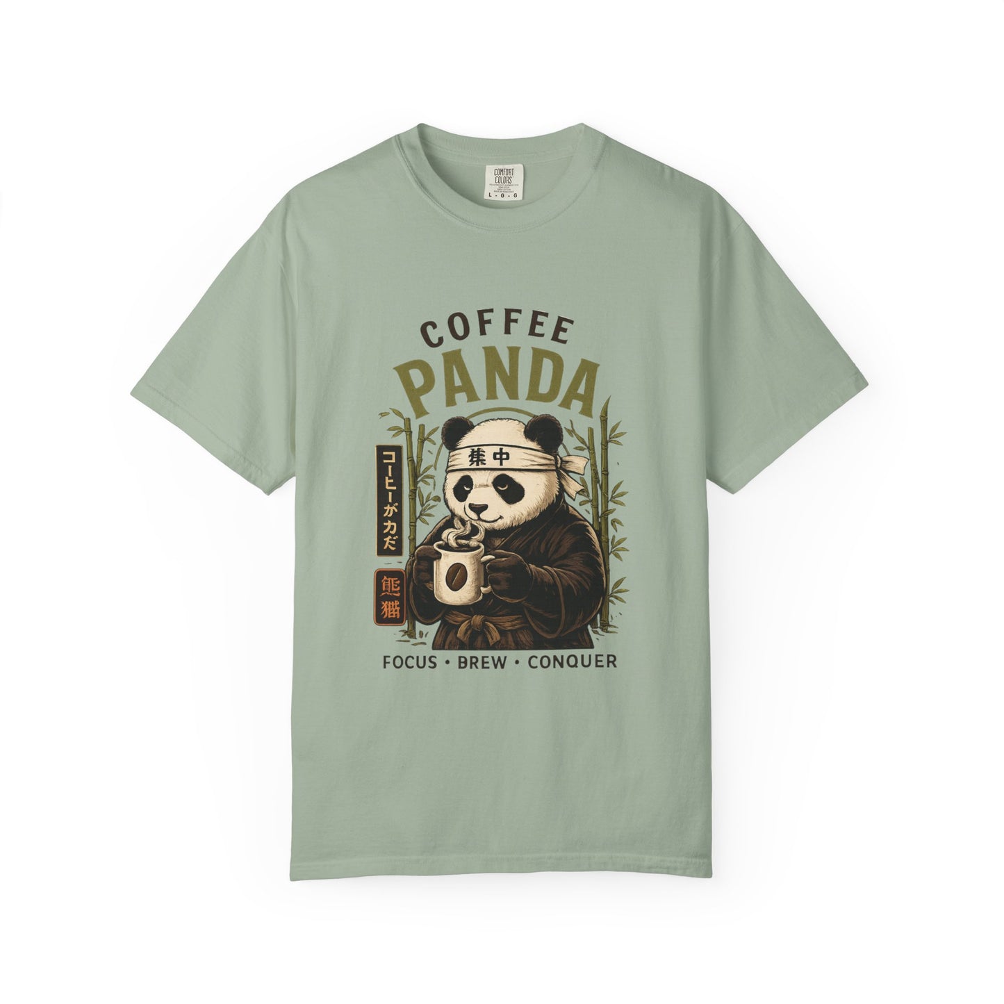 Coffee Panda Japanese Animal Graphic Tee