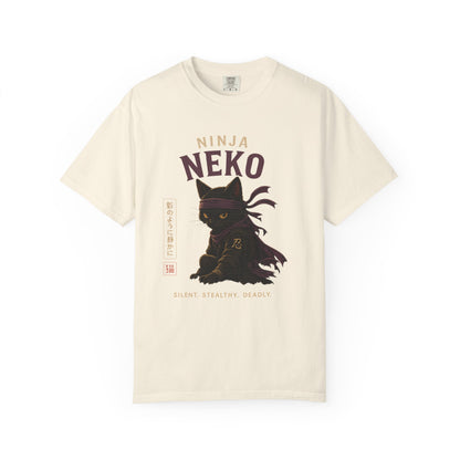 Ninja Neko Cat Japanese Streetwear T-Shirt