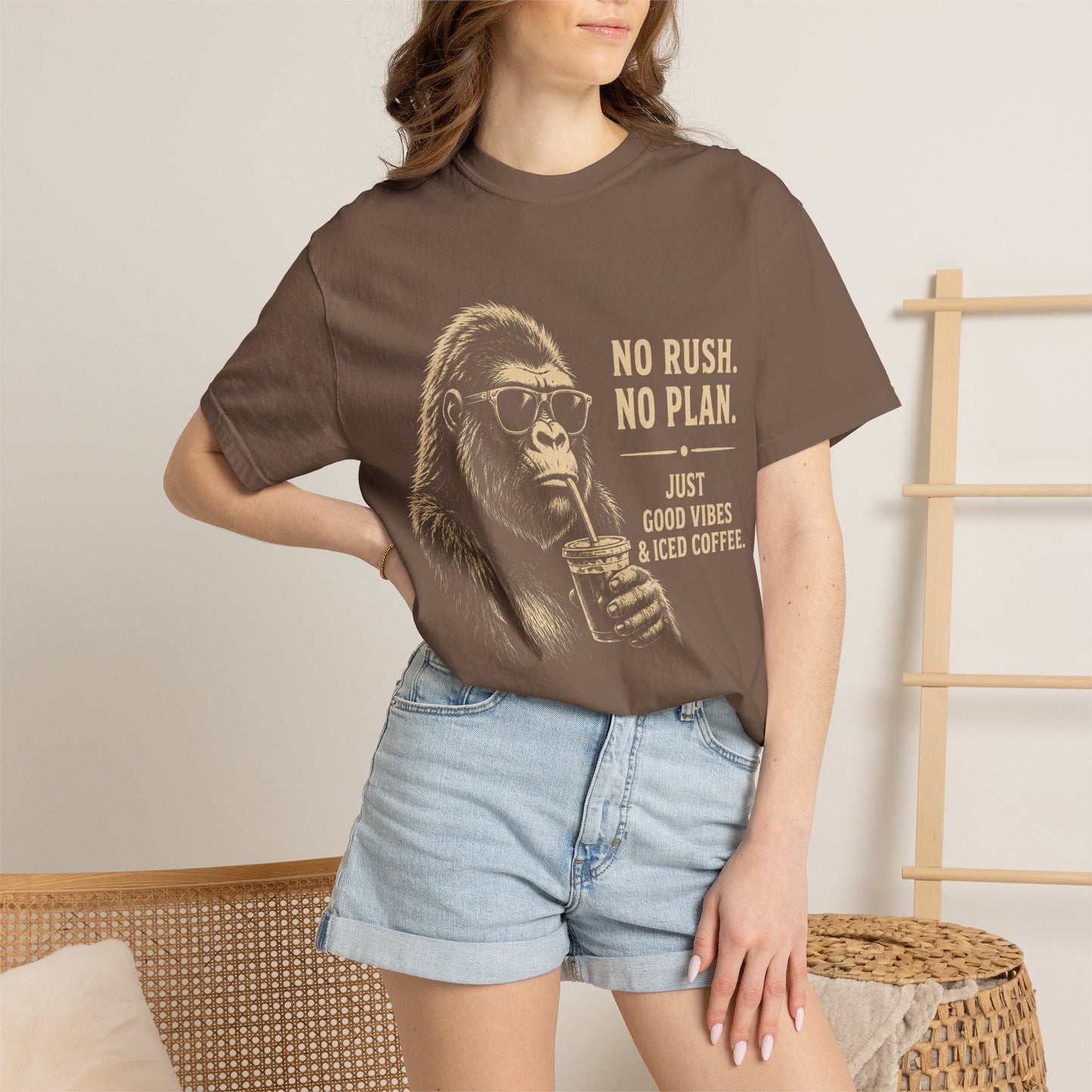 No Rush No Plan Coffee Humor T-Shirt